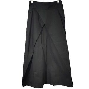KOTYTO Black Asymmetrical abstract Art Long Maxi (Like Urban Revivo) Skirt Small